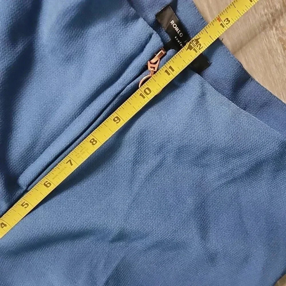 NWT Romeo + Juliet Couture Wide Leg Cropped Culottes - Varsity Blue - Picture 4 of 9